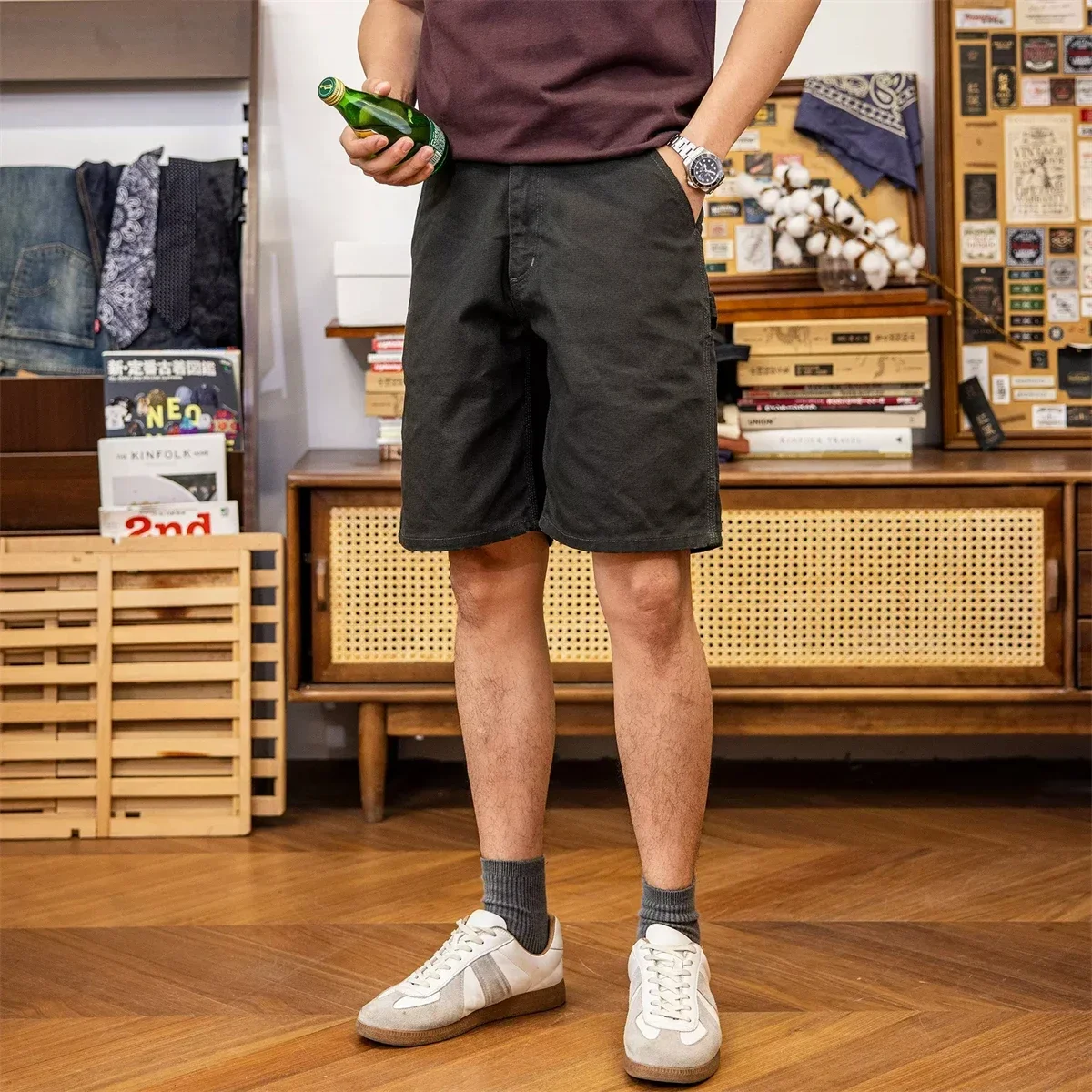 

Red Tornado Canvas Carpenter Short American Classic Workwear Men's Painter Shorts