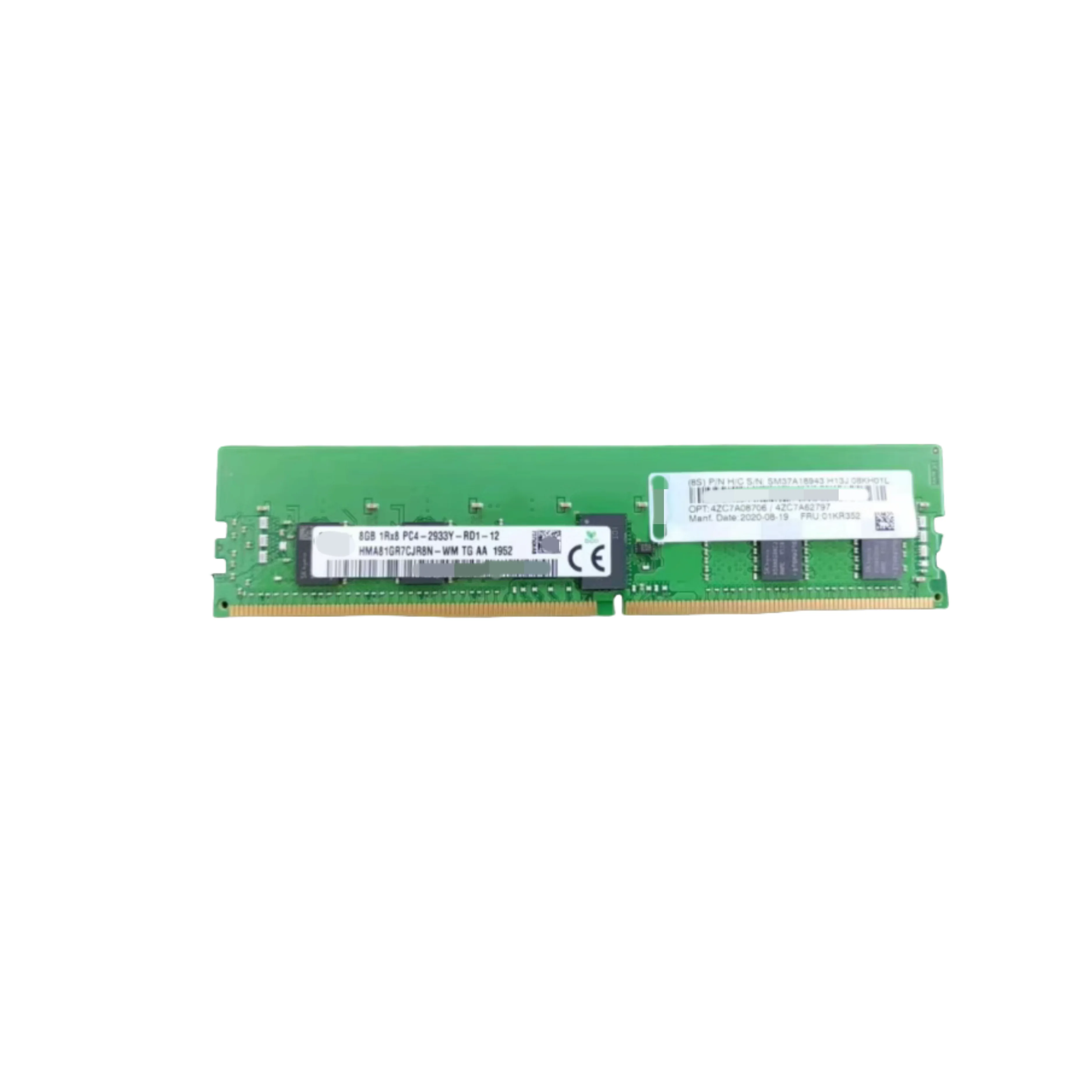 

01KR352 4ZC7A08706 8G 1RX8 PC4-2933Y-R ECC