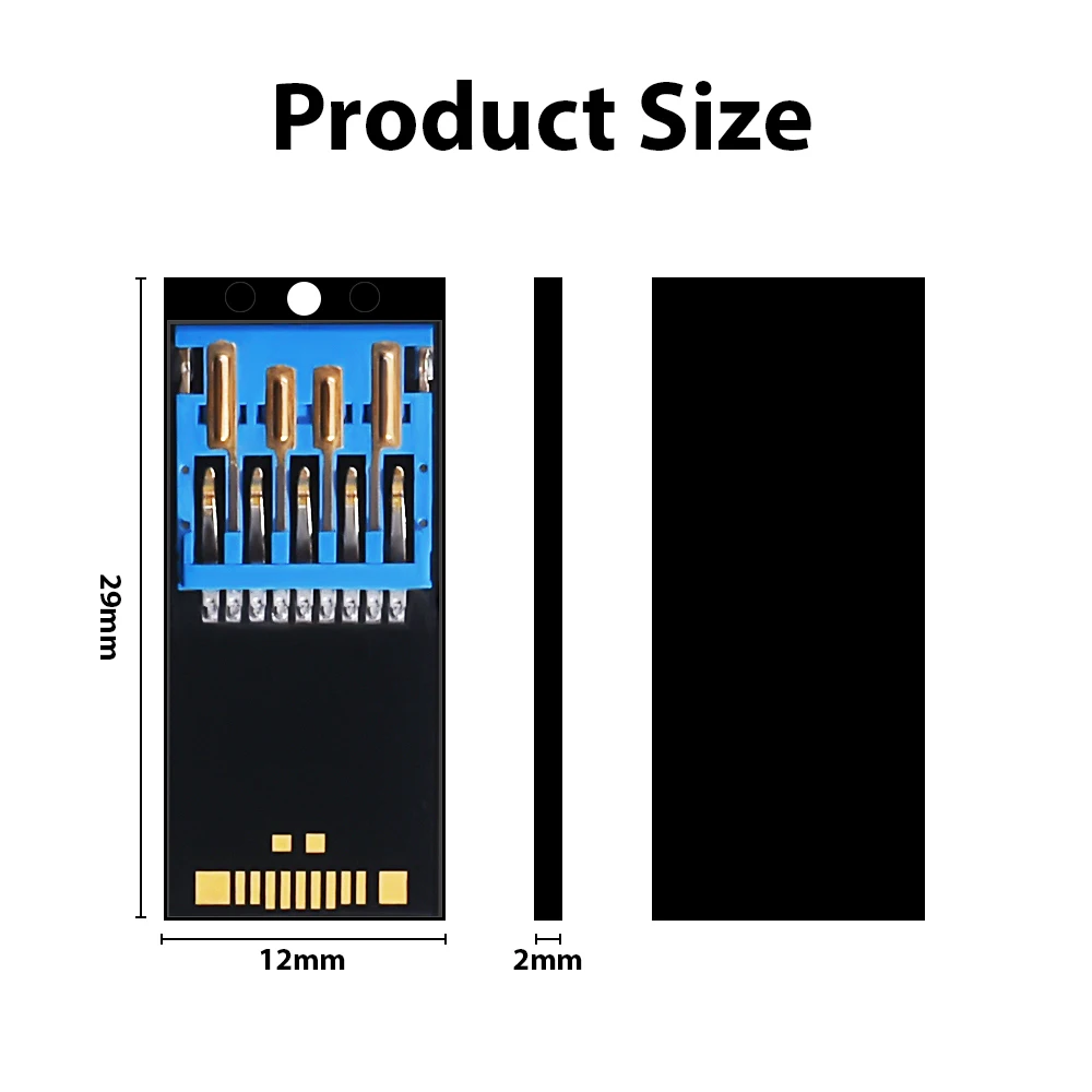3.0 High Speed USB Flash Memory 16 32 64GB USB Short Long Edge U Disk Semi-finished Chip Pendrive Factory Wholesale 15X11X1.4mm