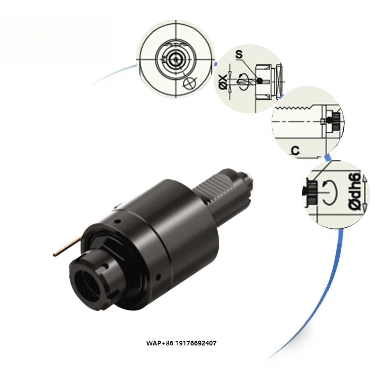 COORAY High Productivity Machine Tool Accessories AXIAL TOOL HEAD ROUND EXT NUT VDI Tool Holder From Guangdong