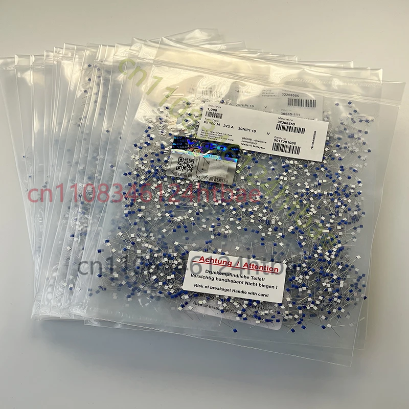 For Heraeus PT100 30Pcs High Precision Platinum Resistor Class A Thin-Film Platinum Resistance Thermometer RTD Sensor