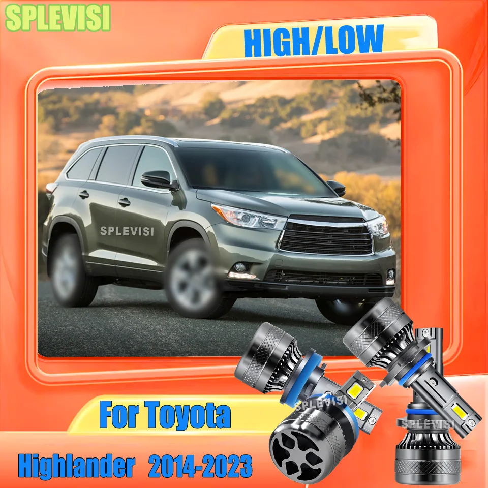 

IP68 LED Headlight Bulbs Hi/Low Beam Shockproof 20000LM For Toyota Highlander 2014-2023 2015 2016 2017 2018 2019 2020 2021 2022