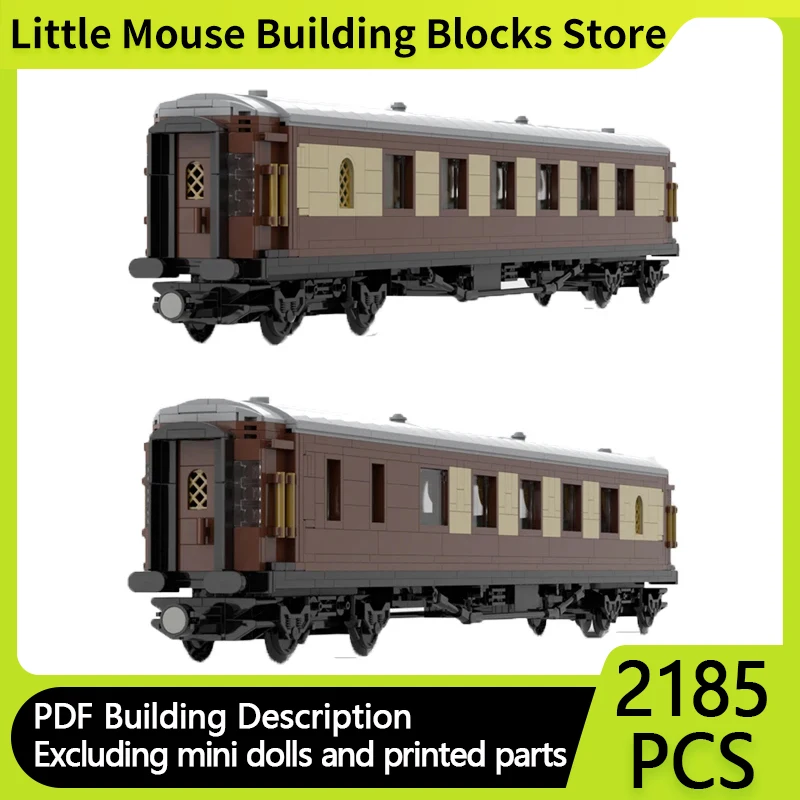 Popular Anime Model MOC Building Bricks Railway Long-Distance Coach Modular Technology Gifts Holiday Assemble Children Toys Suit