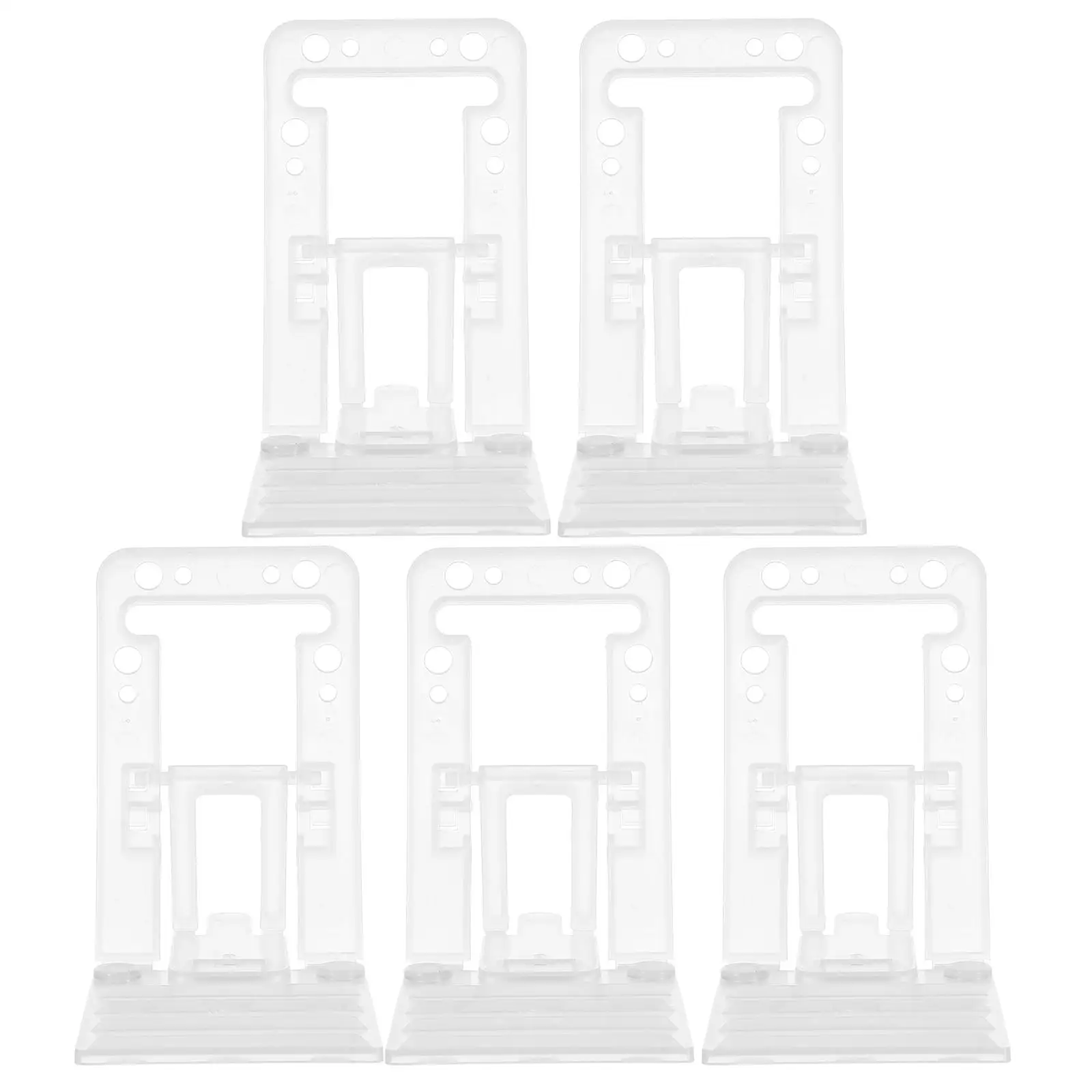 

5 Pcs Multi-layer Rack Support Bracket Shelf Plastic Acylic Upright Display Stand