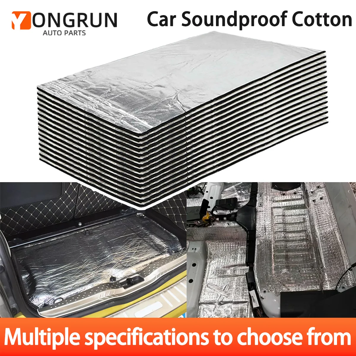 YONGRUN Soundproof Cotton Car Universal Soundproof Heat-Insulating Self-Adhesive Pad With Multiple Specifications To Choose From