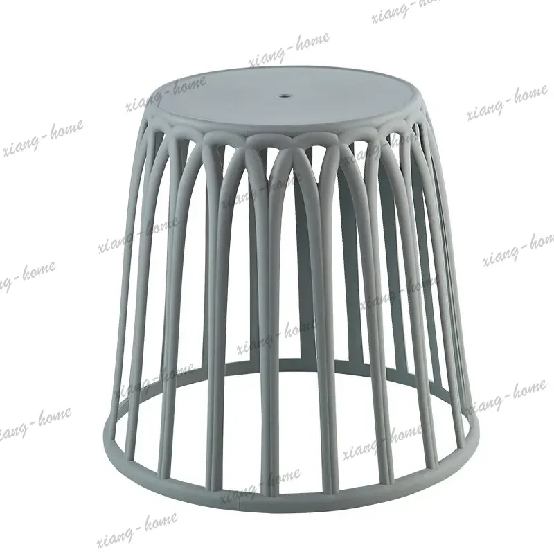 Factory Direct Nordic Plastic Stool Plastic Coffee Table Balcony Stackable Chairs Outdoor Courtyard Round Table Bathroom Restaur