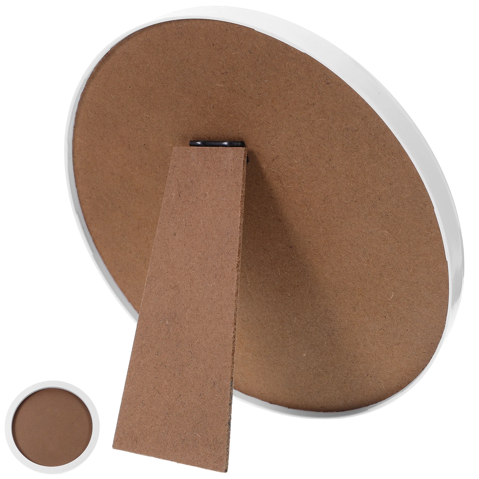 

8pcs 19.5Cm Round Photo Frame Plastic Tabletop Picture Holder For Home Bedroom Office Modern Vintage Display Stand Dustproof