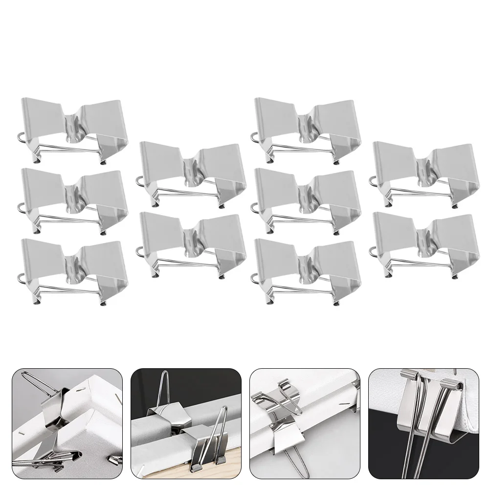 

5/10pcs Stainless Steel Canvas Clip Oil Canvas Separating Clips Oil Painting Frame Clamps Holder Art Supplies Gripper