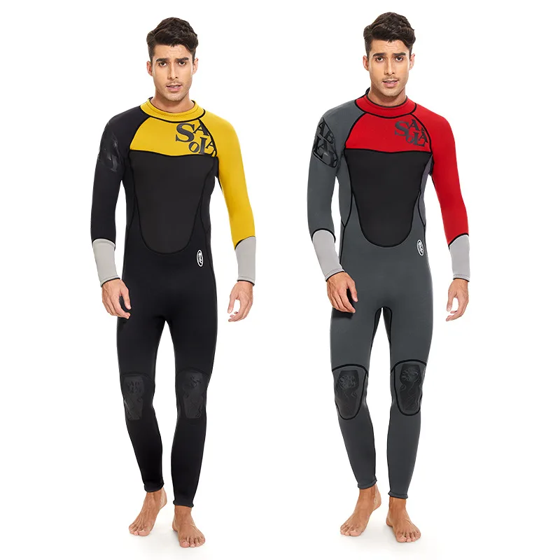 3MM Neoprene Wetsuit Swimsuit for Men Women Full Body Surf Diving Suit Keep Warm Girls Scuba Dive Bathing Suit Spearfishing