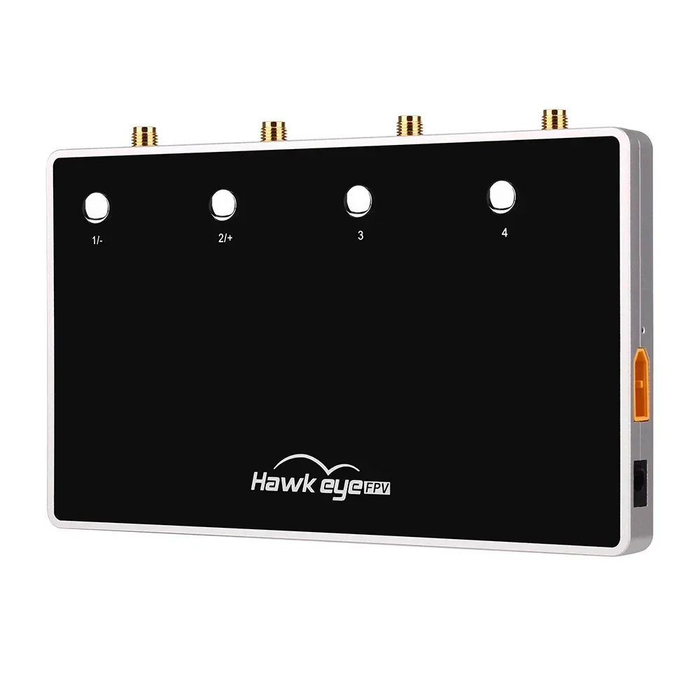 Hawkeye Four eyes 4-Channel Receiving 4-Segment  TV Output 5.8G Display Screen for RC Racing