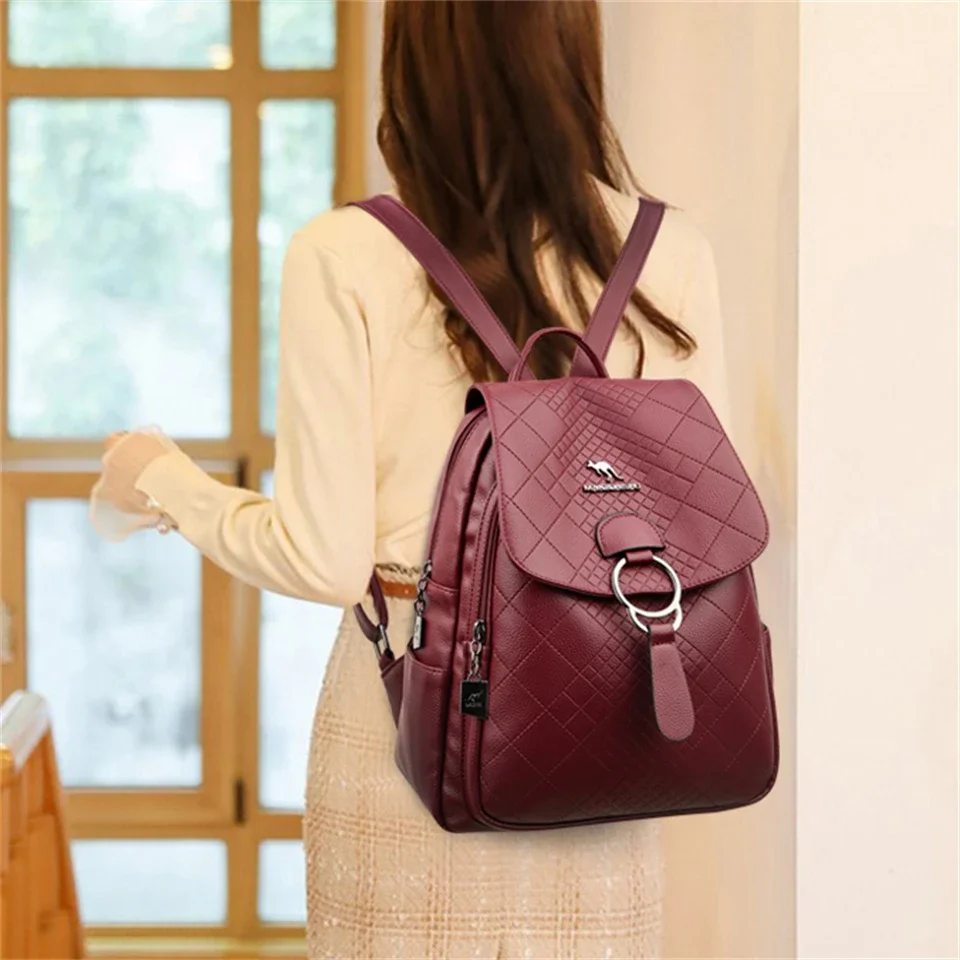 Luxury Women Backpacks for Girls Casual Daypack Vintage Backpack School Bags for Girls Rucksack Mochila Sac A Dos