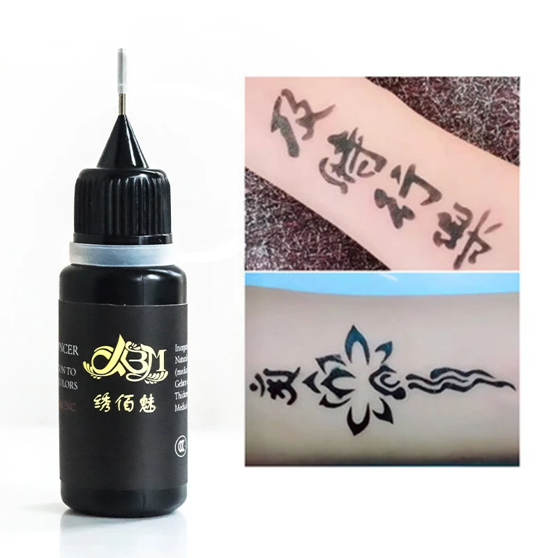 10ml Juice Temporary Tattoo Liquid DIY Tattoo Juice Ink Semi-permanent Waterproof For Body Art Paint Long-lasting Safe Tattoo