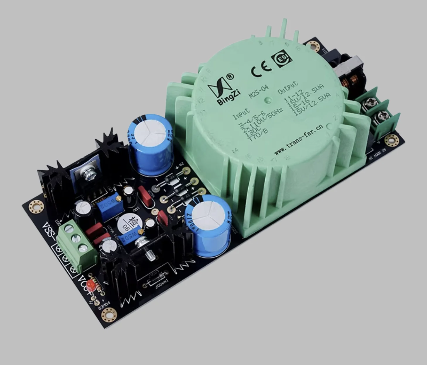 

LM317 LM337 Adjustable Regulator Power Supply Board Kit Fit Talema Sealed Toroidal Transformer Low EMI