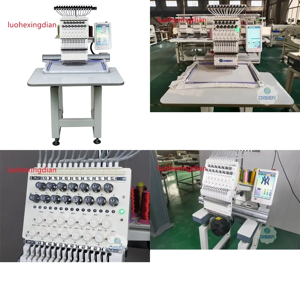 Single Head High Speed Fully Automatic Photo Embroidery Machine for Brother Tajima Barudan ZSK for Hats Caps Bags Garments