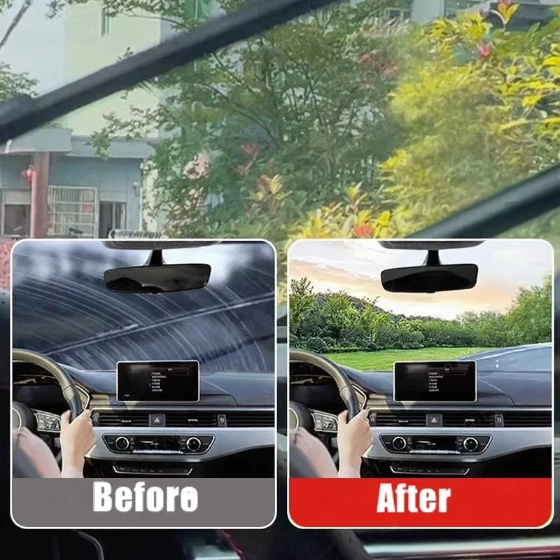 100ml Automotive Glass Oil Film Remover Spray Rainproof Water Repellent Cleaner For Windshield Rearview Mirror Household view 6