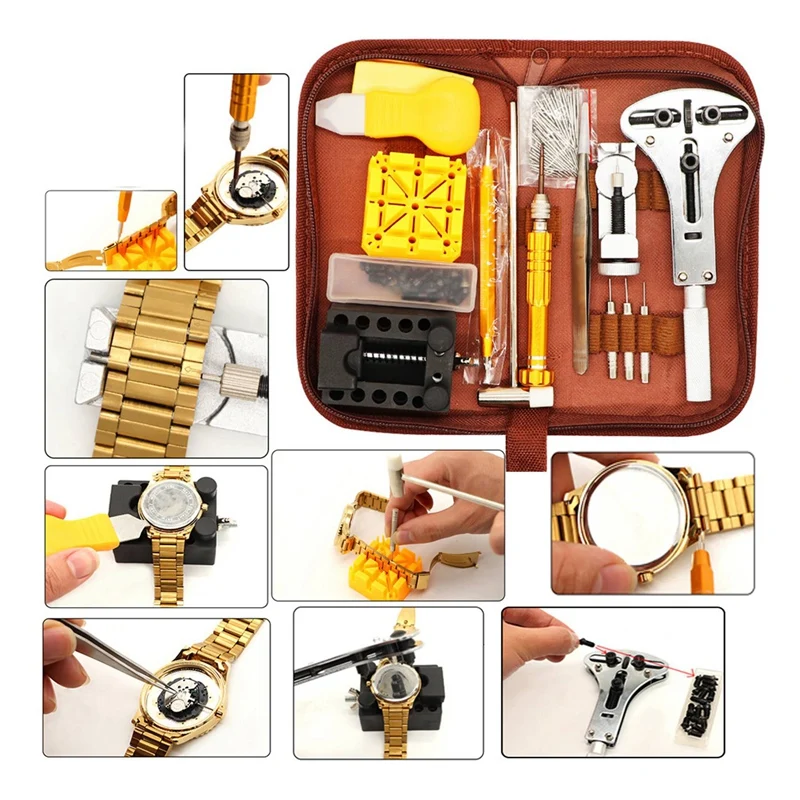 149 PCS Watch Repair Tool Watch Repair Tool Kit Tool Set Watch Repair And Battery Replacement Combination