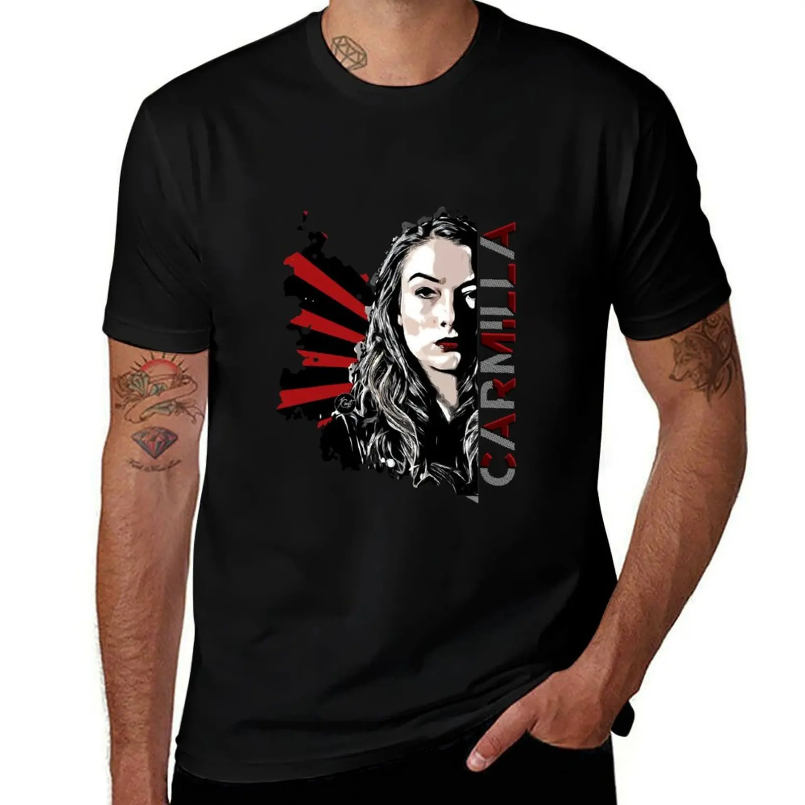 

Carmilla T-Shirt rapper graphic tees anime clothes tee shirts for men