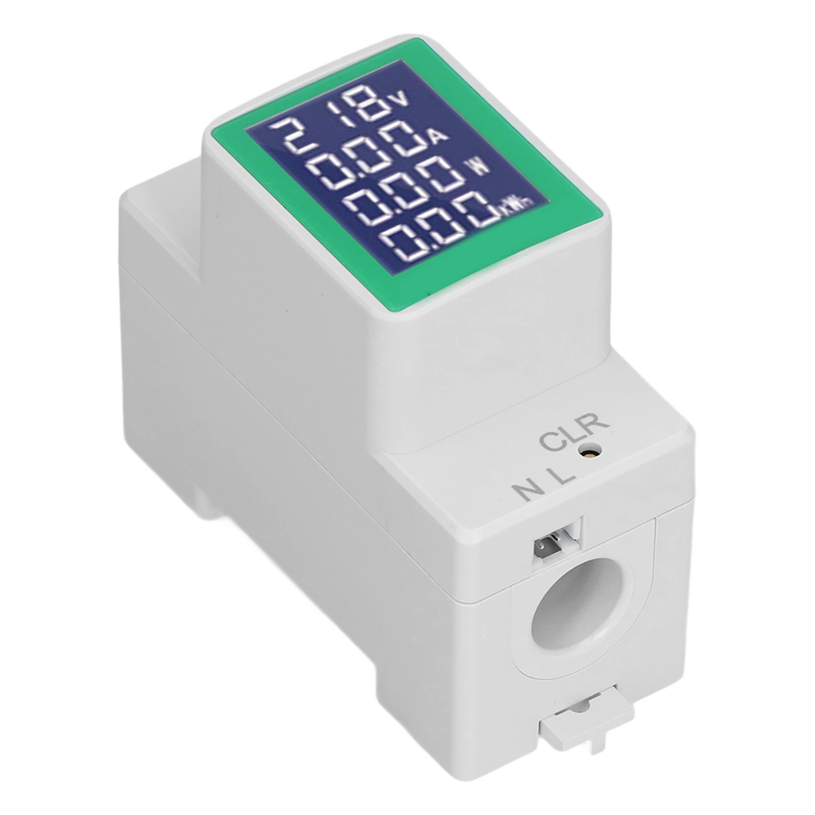 DIN Rail Meter Digital Voltmeter Ammeter Power Energy Monitor Multimeter Tester AC50‑300V 100A Voltage Current Meter Tester