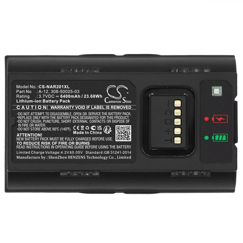 

3.7V 5200mAh/6400mAh Home Security Camera Battery A-12 308-50025-03 for Arlo Essential Smart Wired Video Doorbell AVD2001
