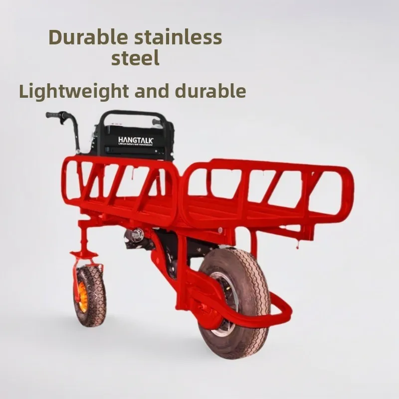 Lithium battery electric truck, material transfer truck, hand push stainless steel tricycle