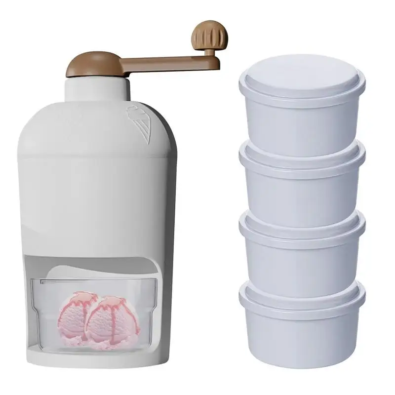 נייד עבור מטבח ביתי בר בלנדרים כלי יד רב תפקודי יד מגולח מכונת קרח ידנית קרח צלב