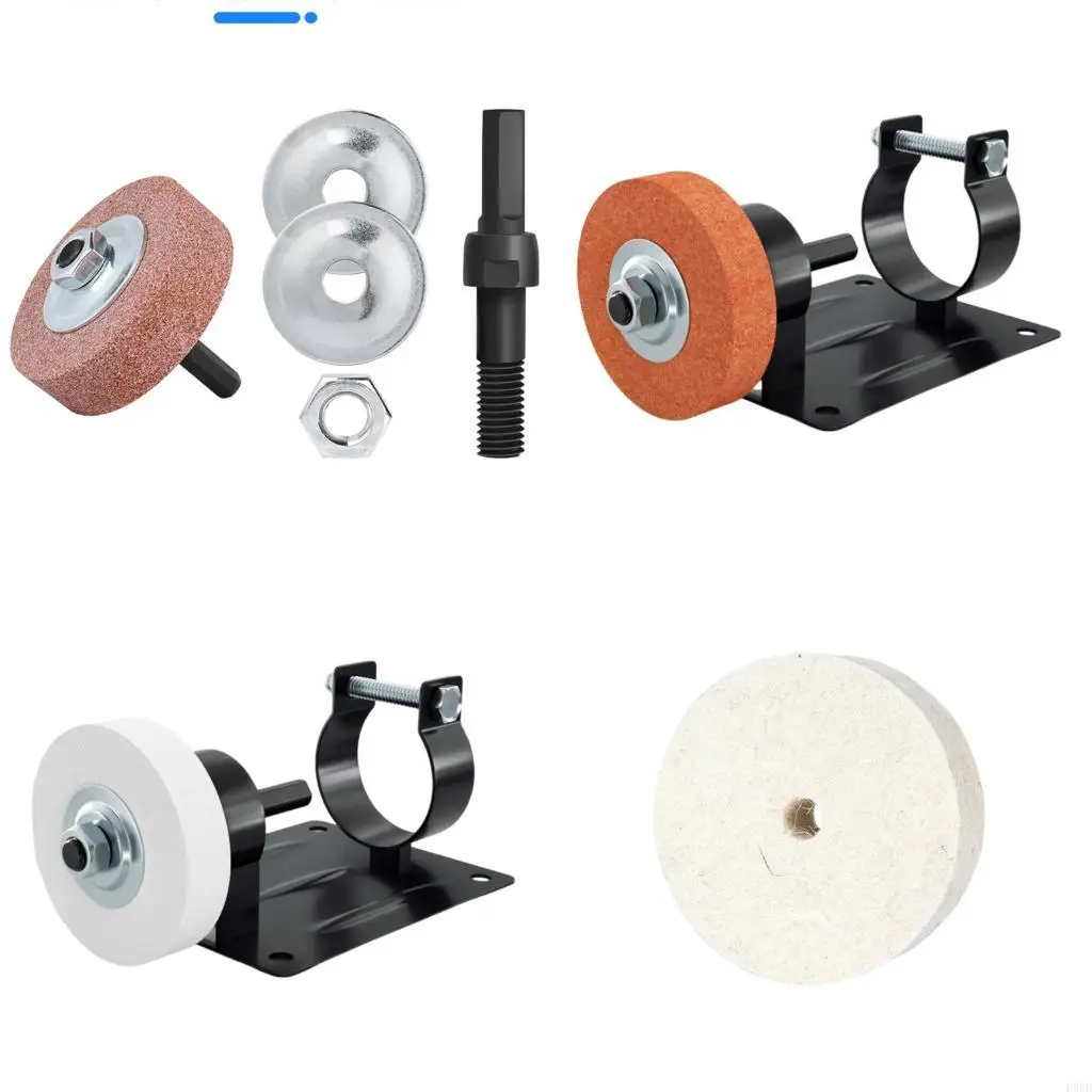 

1 шт., набор шлифовальных насадок для полировки, шлифовальный круг, универсальный вращающийся электроинструмент, проекты полировки дерева и камня