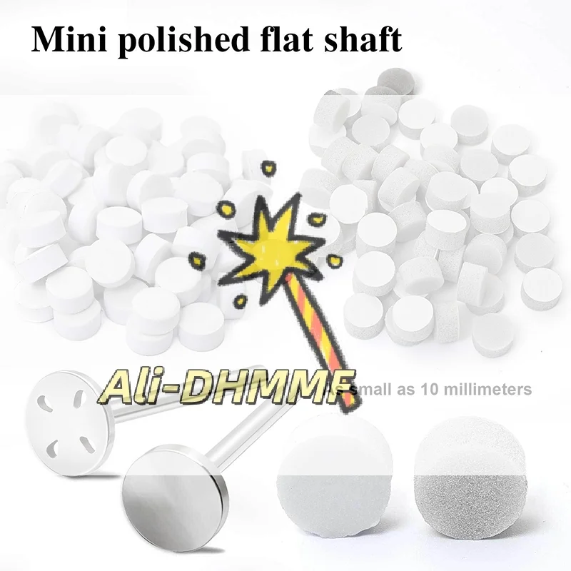 50pcs 10mm Self-Adhesive Buffing Pads-Stainless Steel Replacement Discs for Pedicure/Manicure Polishing, SalonGrade NailCare Kit