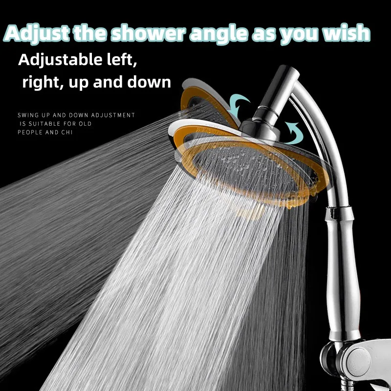 4/6 inch  High Pressure Shower Head High Pressure Top Rain Shower Heads Hand-held overhead adjustable super-pressurized lotus