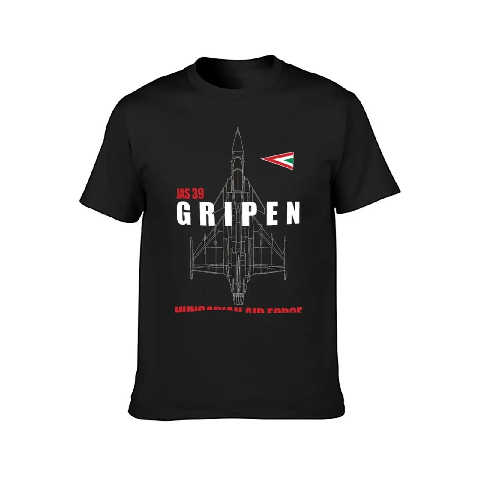 Jas 39 Gripen Hungarian Air Force T-Shirt shirts graphic man t shirt blue archive mens graphic t-shirts