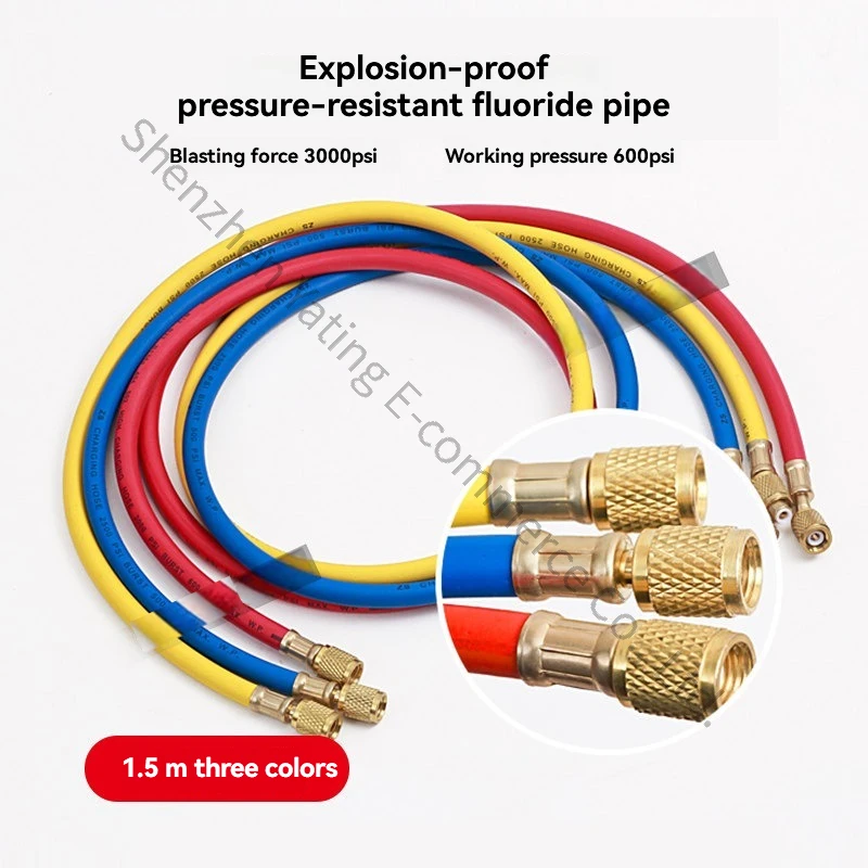 Automotive Air Conditioner Gauge R134a Refrigerant Snow Pressure Gauge Household R22R410 Air Conditioner Double Gauge Valve Tool