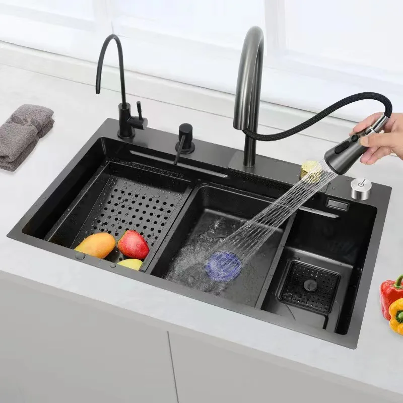 Fomex Fomex Honeycomb Fly Rainwater Large Single Stainless Steel 304 Dishwasher Kitchen Water