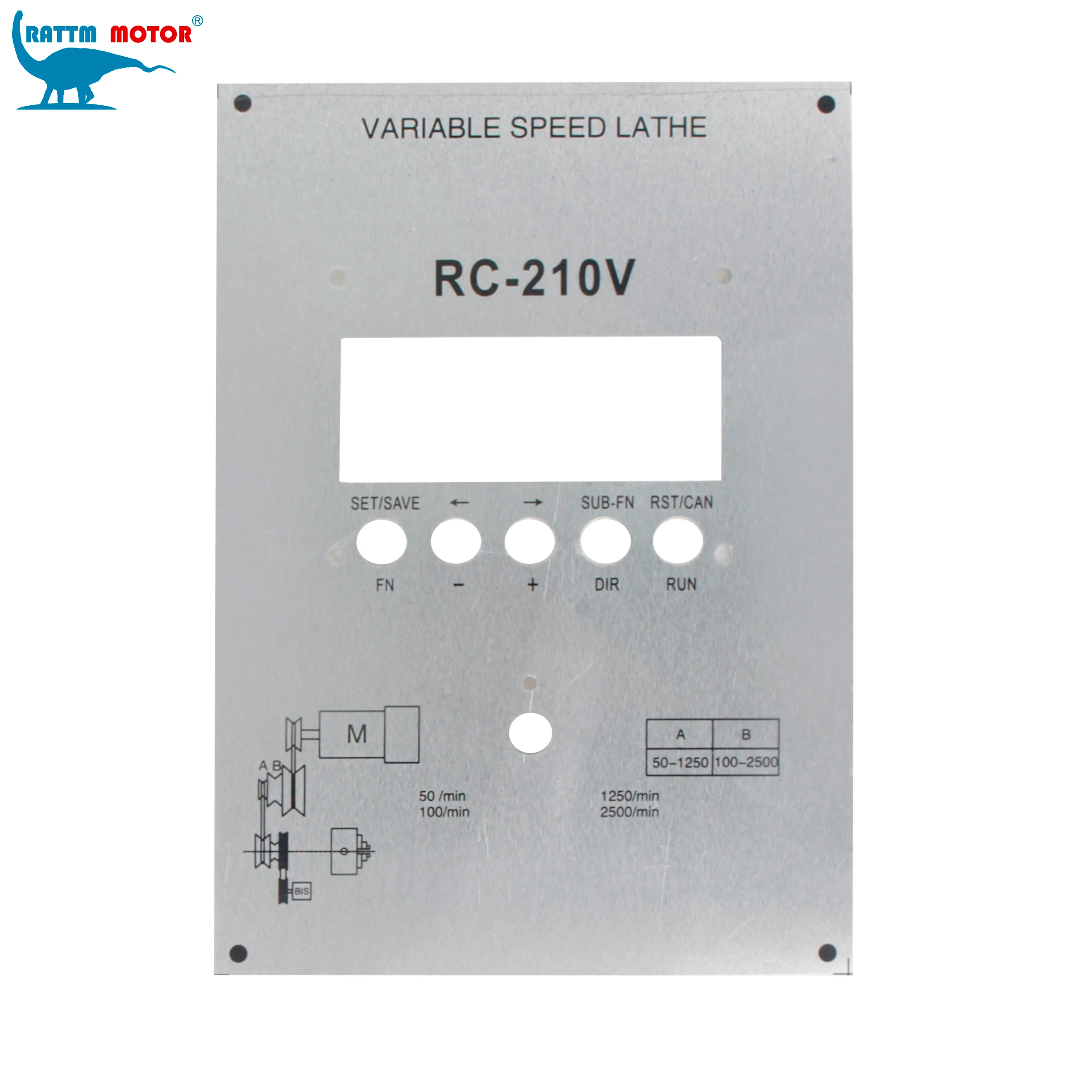 Thread lathe control panel For Lathe Electronic Leadscrew Aluminum lathe control panel WM-210V CD-210V MX-210V