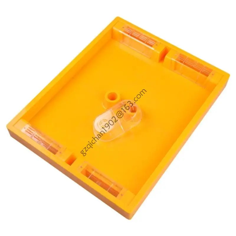

X7AB Beekeeper Designed Square Feeder With 6 Feeding Ports Transparents Lid For Hives
