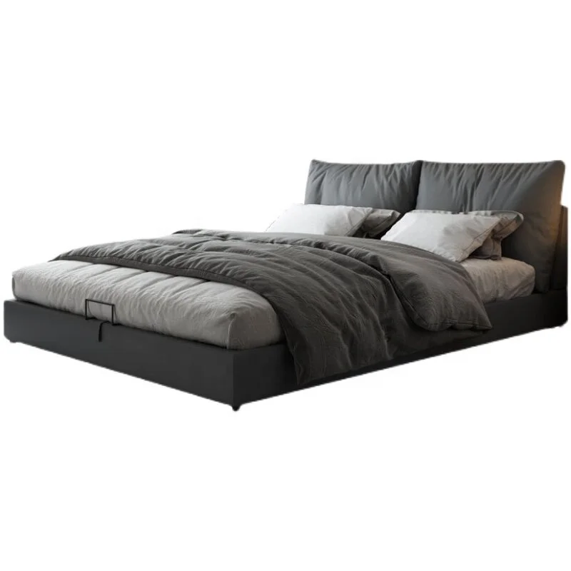 xx-Soft Modern Design Box-Style Storage Air Pressure Technology Microfiber Wash-Free Wedding Bed Full Size Master Bedroom&