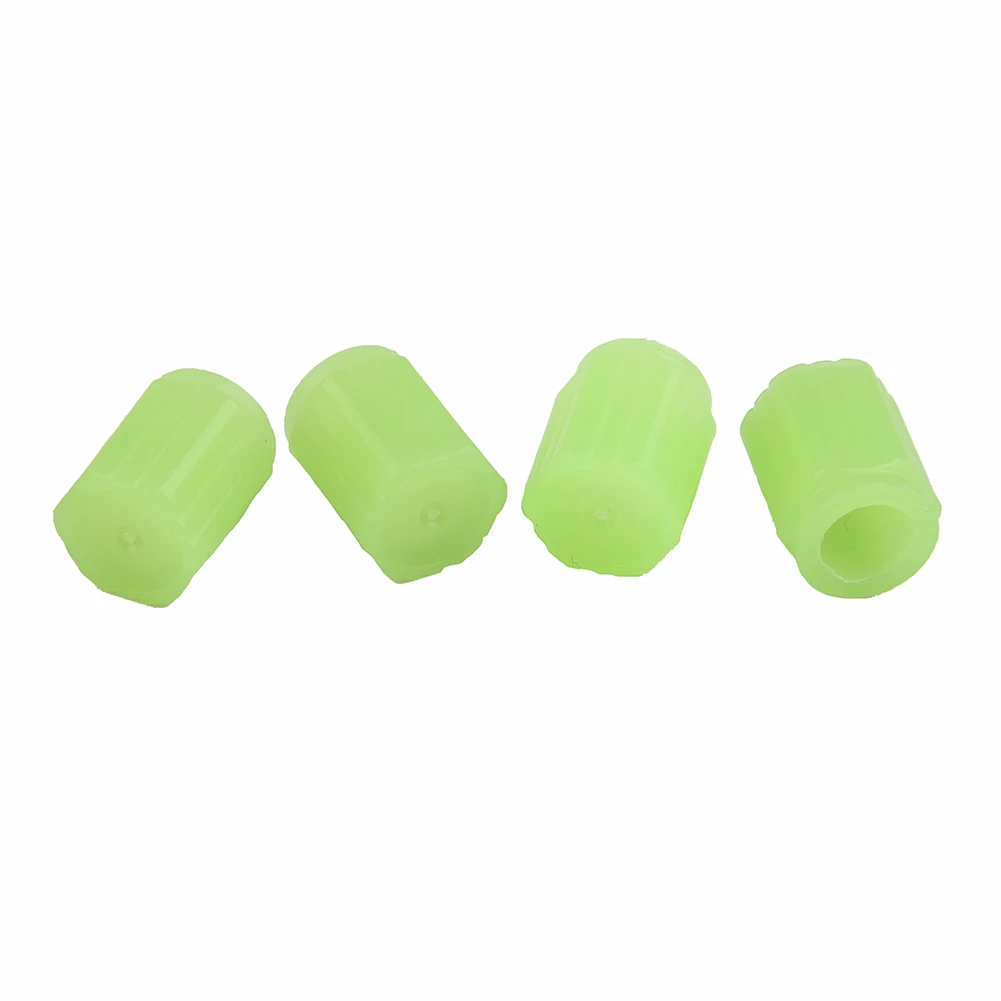 Tire Valve 4 Pack Fluorescent Design for Cars SUV Trucks Motorcycles Bicycles and Other Vehicles with 8mm Valves