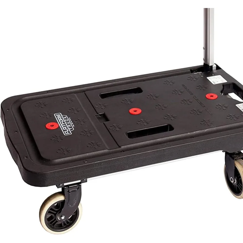 Magna Cart 4 Wheel Folding Platform Dolly Cart made from Heavy-Duty and Durable Aluminum with 300 Pounds Capacity, Lightweight