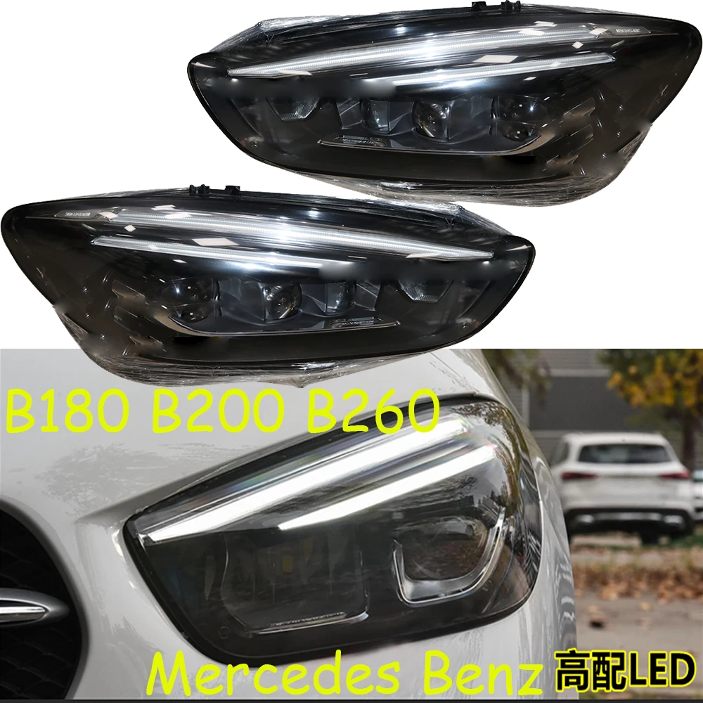 1pcs car bumper B series headlamp for Mercedes Benz headlight B180 B200 B260 accessories for Benz fog light