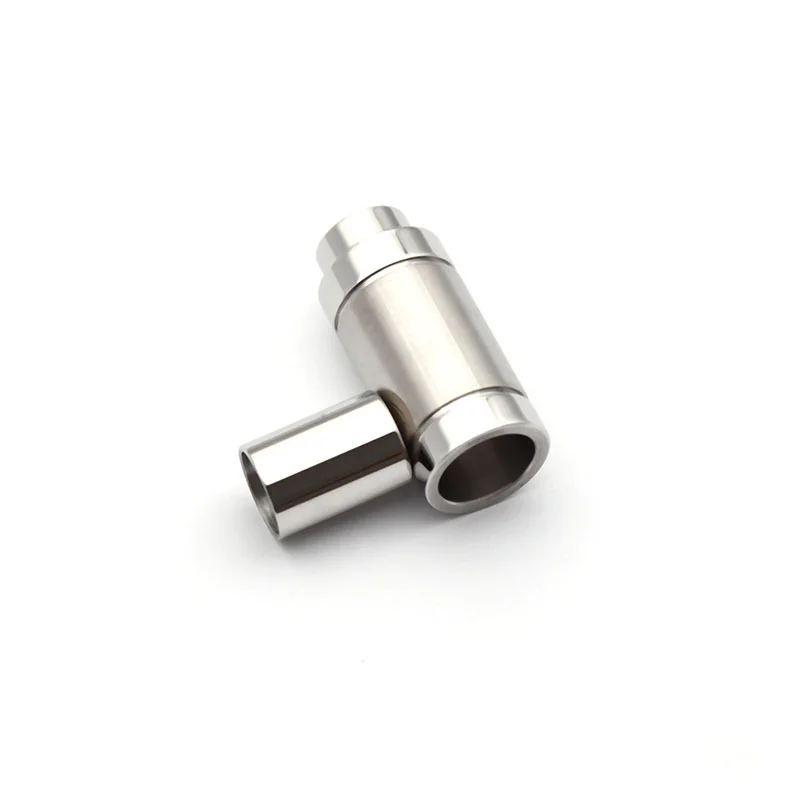 10pcs/Lot Stainless Steel 6mm Hole Magnetic Clasp DIY Jewelry Making Leather Bracelet Metal Magnet Buckle Connectors Accessories