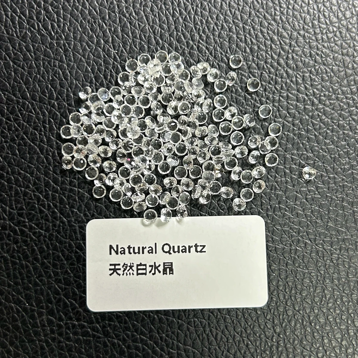 Small Size 1mm to 4mm A Quality Round Brilliant Cut Natural White Quartz Loose Gemstone