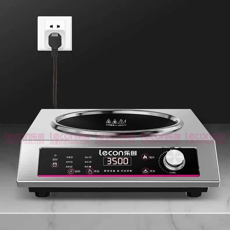 Lechuang Commercial Induction Cooker High-power Hotel Concave Electromagnetic Cooker 5000w Hotel Canteen Desktop Electric Frying