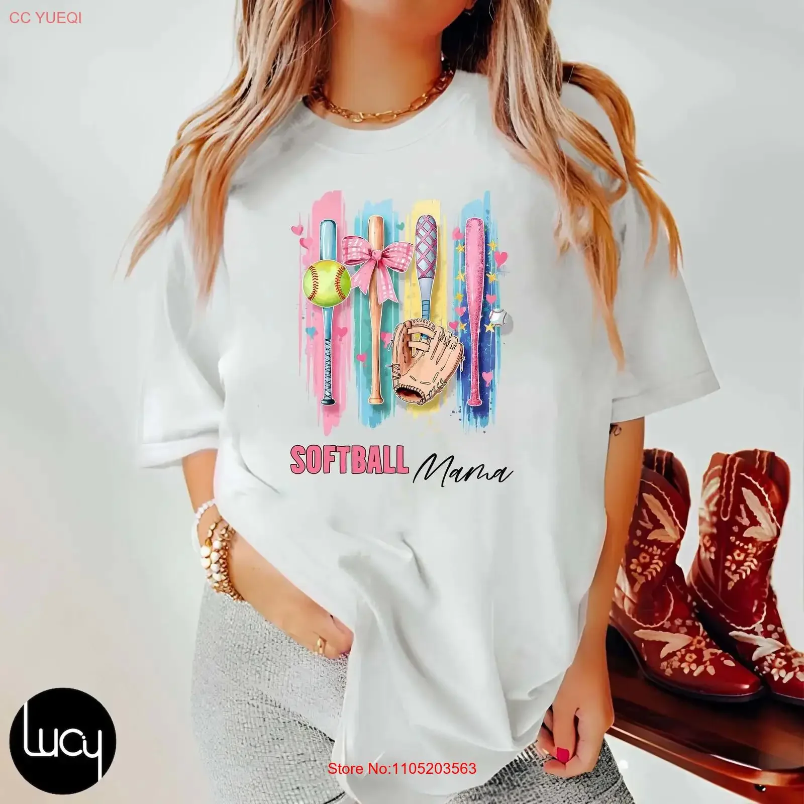 Brushstroke Softball T Shirt Coquette Mom Baseball Mama Retro Game Day vintage Washed Stretched Soft streetwear Casual