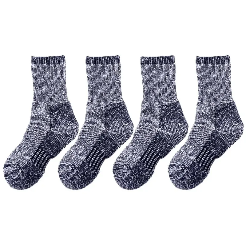 4 Pairs Kids Merino Wool Outdoor Children Socks Thick Warm For Hiking Skiing Daily Wear Chirdren Socks for Sports Casual Sock view 5