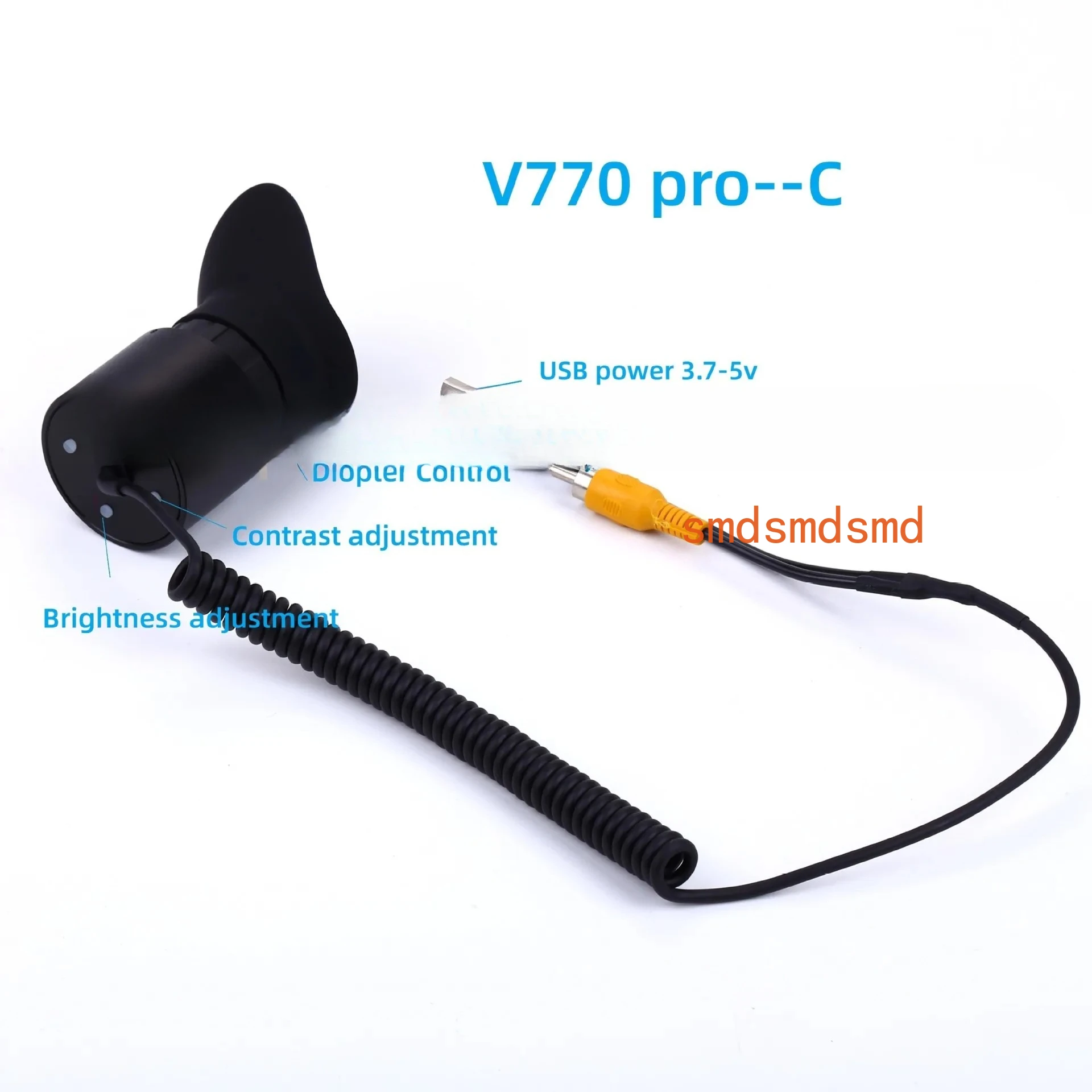 

0,39-дюймовый Oled тепловизионный дальномер ночного видения миниатюрный большой экран 38 мм окуляр 16 раз оптическое усиление