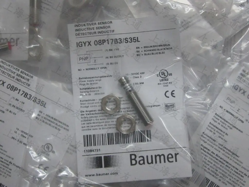 

new Baumer proximity switch IGYX 08P17B3 / S35L