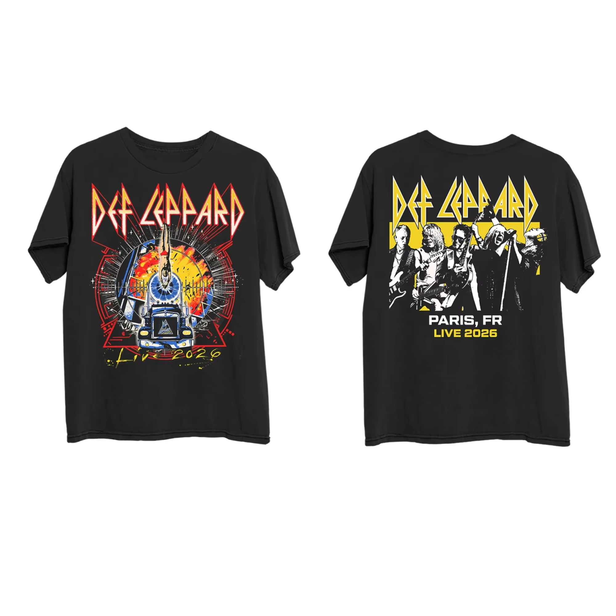 Summer Clothing Women Uk - Maglietta Merch Def Leppard Live Tour