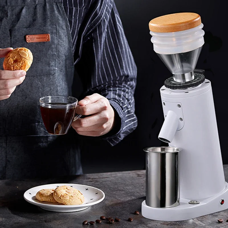 مطحنة حبوب البن الكهربائية 250 واط مطحنة سطح المكتب الصغيرة 40 مللي متر معالجة حبوب البن المحمولة صنع مسحوق القهوة