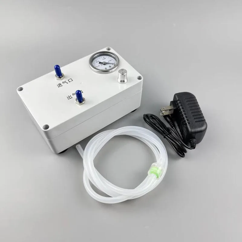 Electric Vacuum Pump for Lab Use with Pressure Gauge Liquid Extraction Gas Sampling Defoaming Negative Positive Pressure