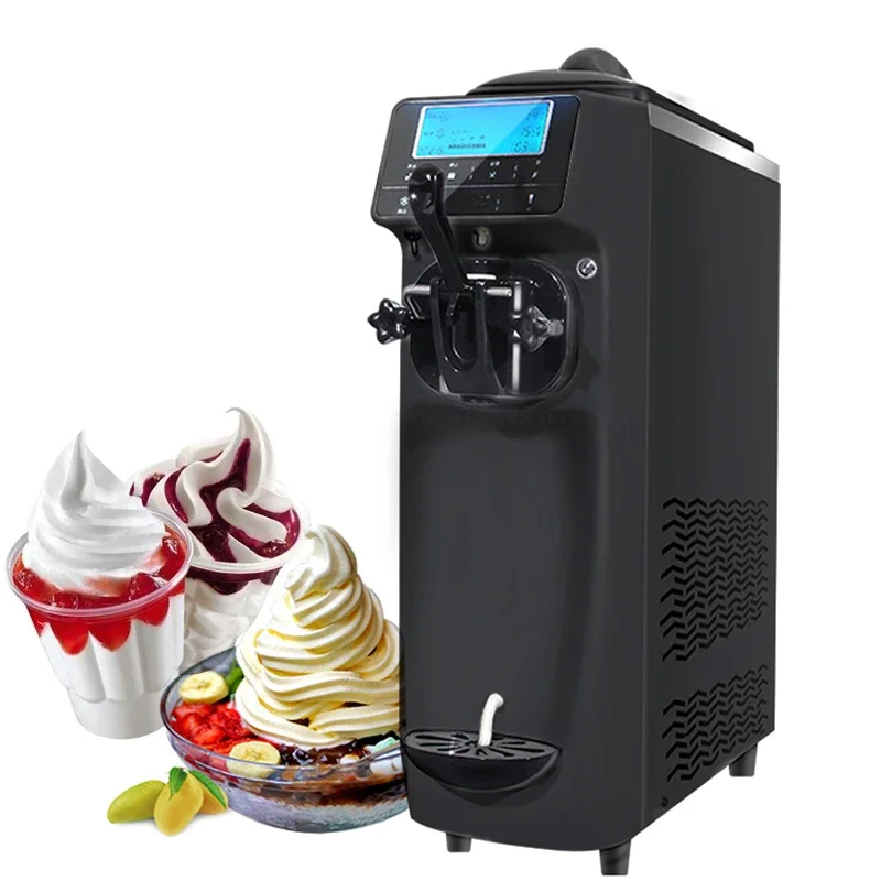 

New Soft Ice Cream Machine Commercial Ice Cream Making Machine Summer Snack Shop Cafe Desktop Ice Cream Maker