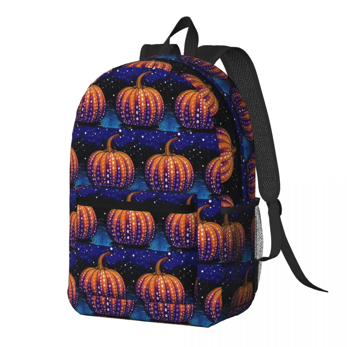 

Yayoi Kusama Polka Pumpkin Backpack Daypack Large Capacity Children BookBag School Bag Shoulder Bags for Men Women