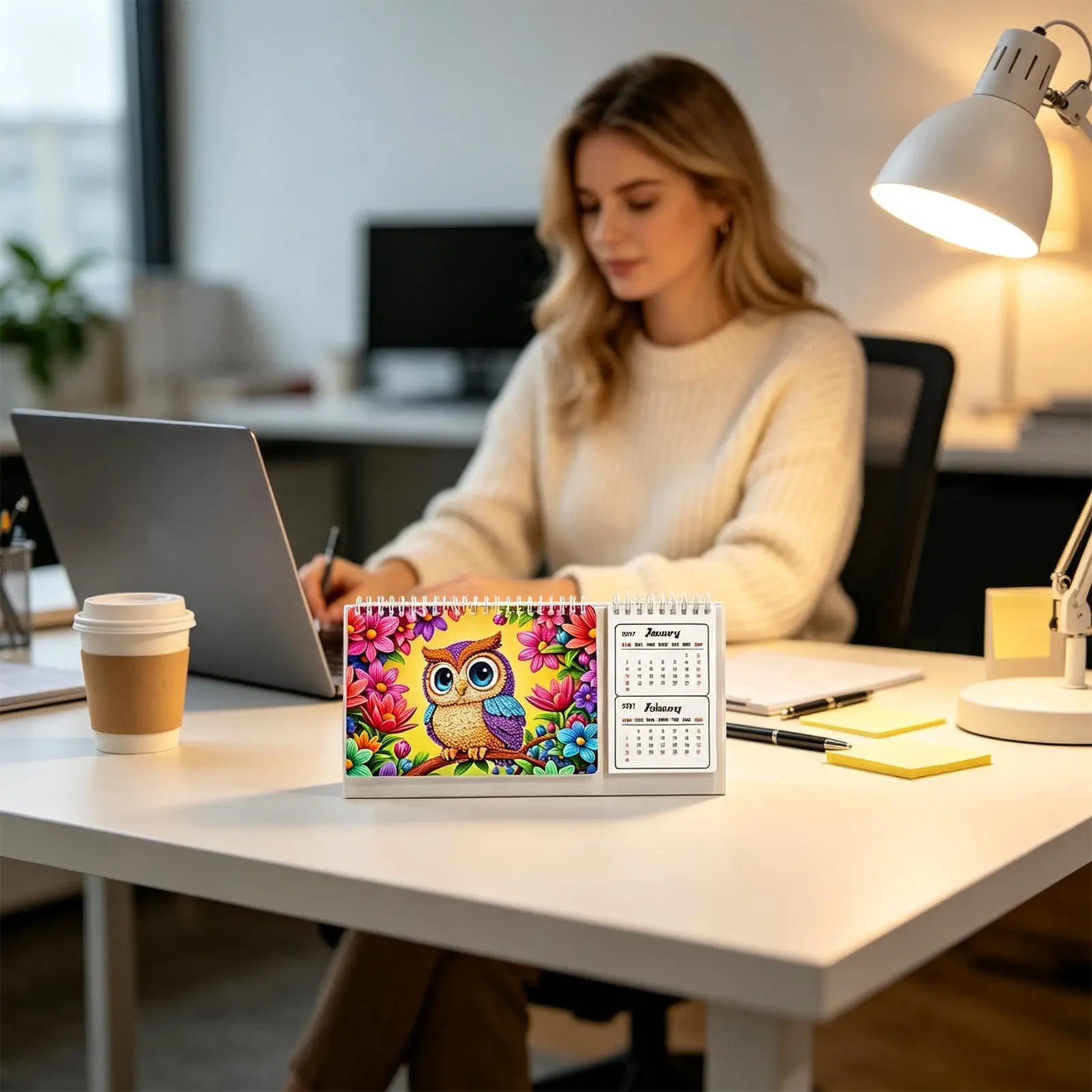 gem-painting-desk-calendar-monthly-cartoon-planner-with-pens-gem-art-painting-tabletop-calendar-kit-for-home-room-classroom